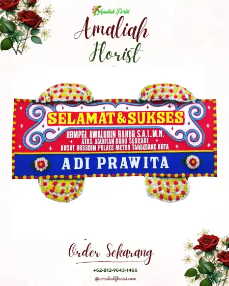 Papan Bunga Ucapan Selamat Tambiluk